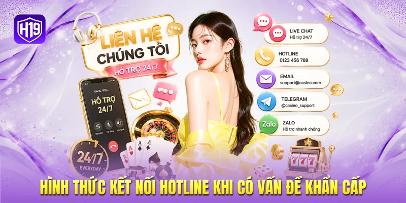Hình thức kết nối hotline khi có vấn đề khẩn cấp